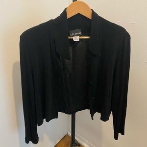 Cute cropped black cardigan